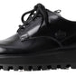 Elegant Black Leather Derby Shoes