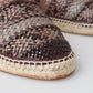 Multicolor Buffalo Leather Espadrilles