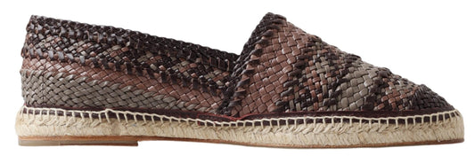 Multicolor Buffalo Leather Espadrilles