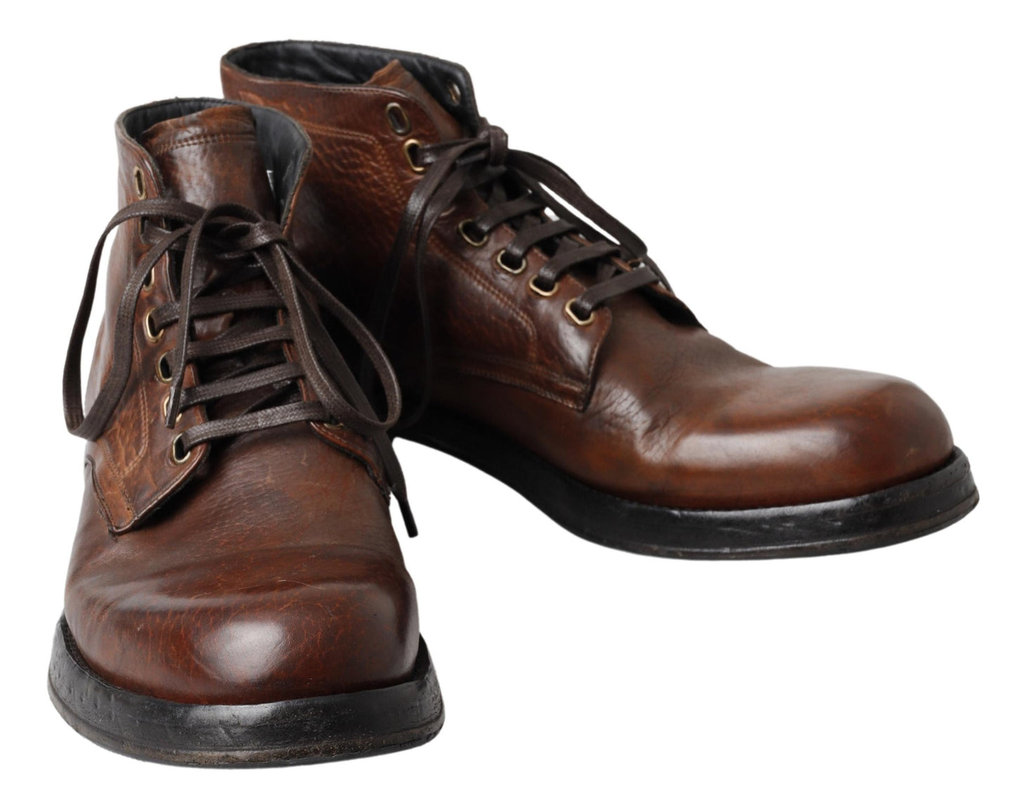 Elegant Leather Lace-Up Men's Boots