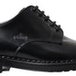 Elegant Black Leather Derby Shoes