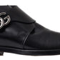 Elegant Leather Monk Strap Dress Shoes