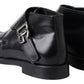Elegant Leather Monk Strap Dress Shoes