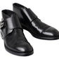 Elegant Leather Monk Strap Dress Shoes
