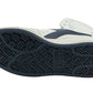 Vintage-Inspired White Blue Leather Sneakers