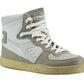 Vintage Inspired White Leather Sneakers