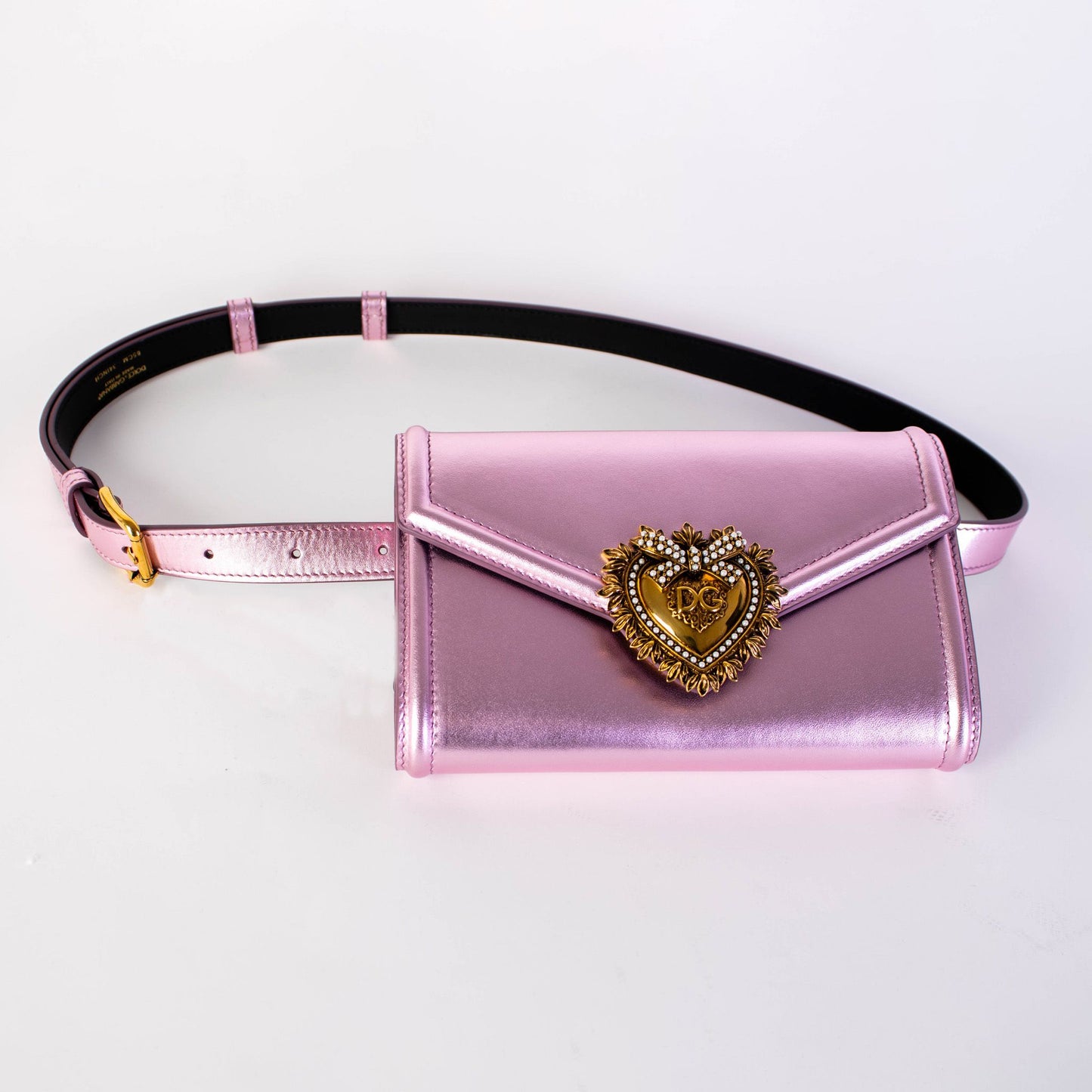 Elegant Pink Satin Clutch with Jewel Heart Closure