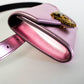 Elegant Pink Satin Clutch with Jewel Heart Closure
