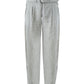 Chic Grey Linen Trousers with Relaxed Fit