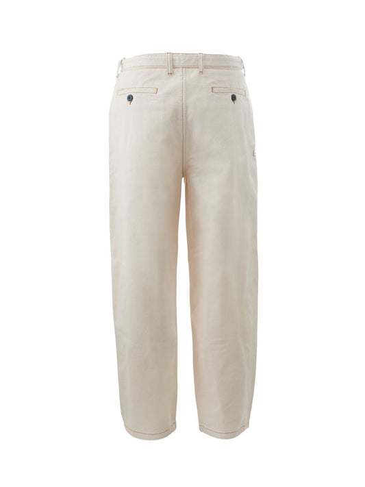 Chic Ivory Loose Fit Denim Pants