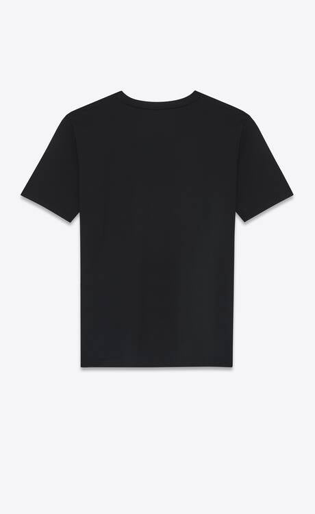 Elegant Black Cotton Tee with Logo Detail