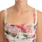 Elegant Floral Print Midi Sheath Dress