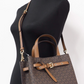Emilia Small Leather Convertible Satchel Crossbody Handbag Purse