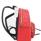 Mini Court Miami Red Signature Coated Canvas Shoulder Backpack Bag