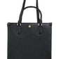 Blake Black Medium Pebbled Leather Shopping Tote Bag Handbag