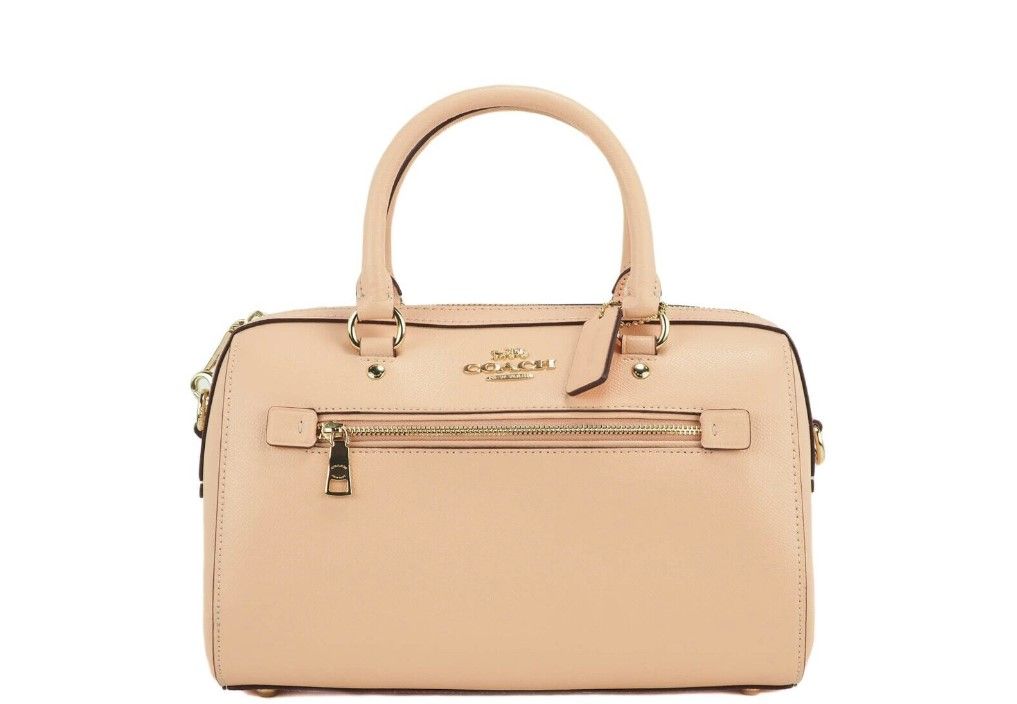 (79946) Rowan Faded Blush Medium Satchel Crossbody Bag