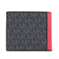 Cooper Black Flame Signature Leather Graphic Logo Billfold Wallet