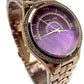 MK3722 Lauryn Rose Gold Tone Purple Dial Wrist Watch
