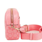 Jamie Medium Pink Lemonade Coated Canvas Camera Crossbody Handbag