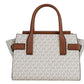 Carmen Medium Vanilla Signature PVC Leather Satchel Handbag Purse