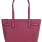 Carmen Large Mulberry Saffiano Leather North South Tote Handbag