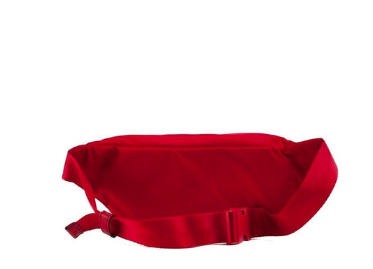 Medium Brilliant Red Nylon Adjustable Belt Bag Fanny Pack