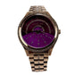 MK3722 Lauryn Rose Gold Tone Purple Dial Wrist Watch