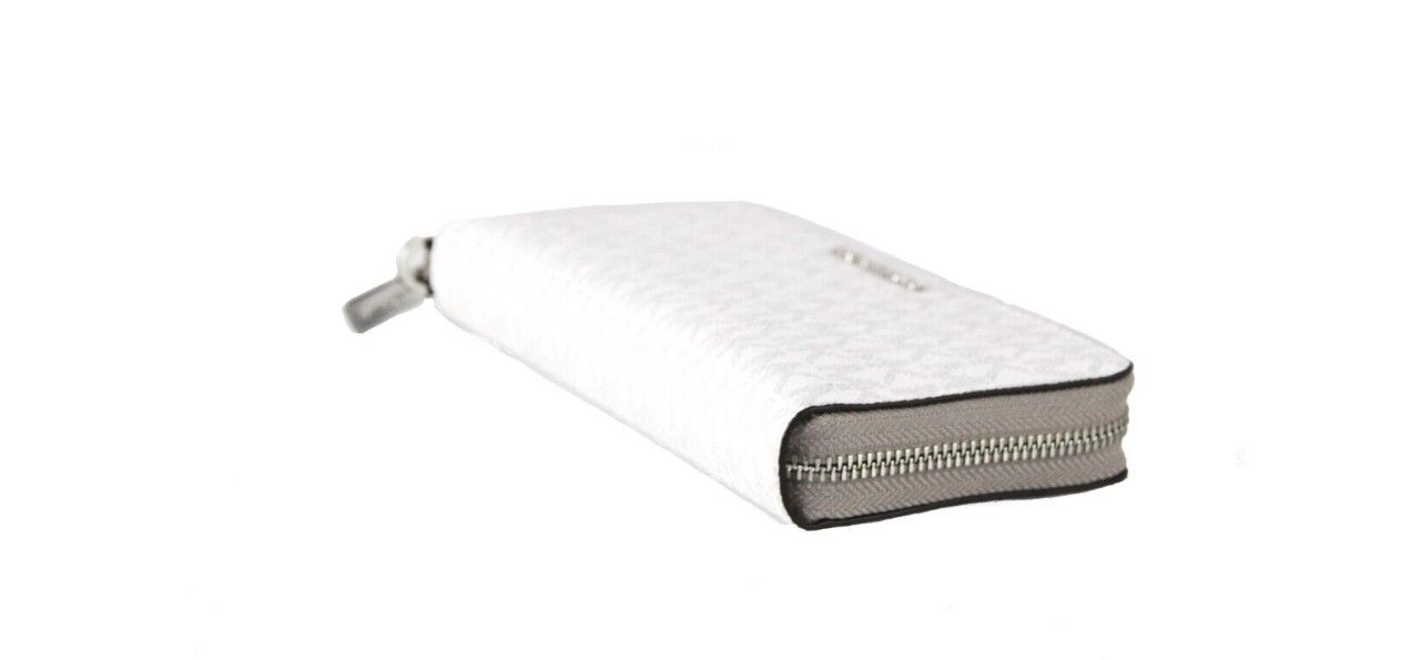 Jet Set Travel Large Optic White Signature Continental Wrist Wallet