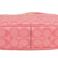 Jamie Medium Pink Lemonade Coated Canvas Camera Crossbody Handbag