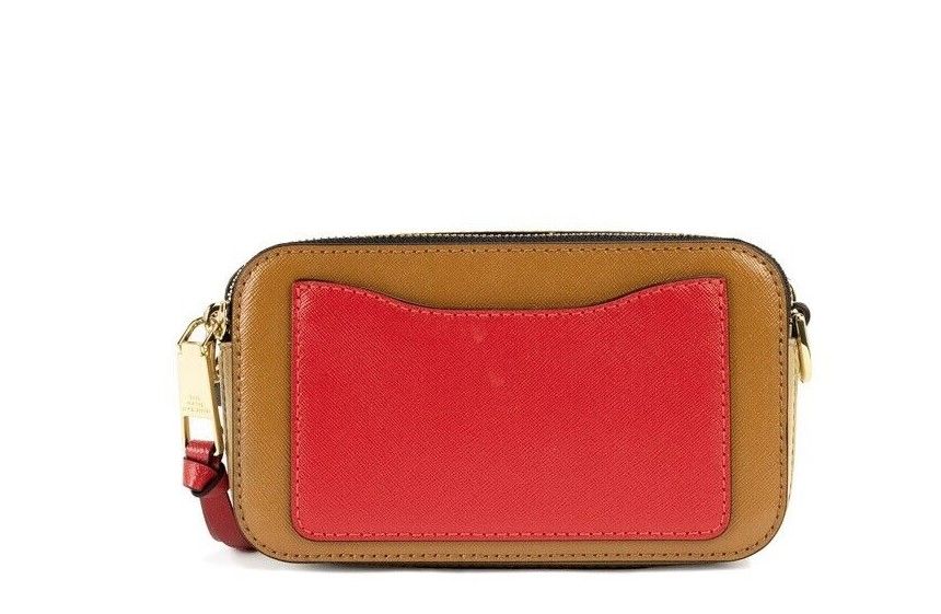 The Snapshot Bag Colorblock Saffiano Leather Cathay Shoulder Purse