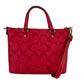 (CA721) Gallery Mini Miami Red Signature Coated Canvas Crossbody Purse Bag