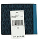 Cooper Blue Multi Signature Leather Graphic Logo Billfold Wallet