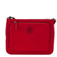 Small Brilliant Red Nylon Swingpack Crossbody Handbag
