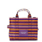 The Tote Bag Traveler Tote Medium Purple Cotton Canvas Handbag Purse