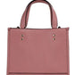 Dempsey 22 Creature Patches Leather Tote Carryall Handbag Purse Pink