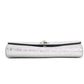 Small Metallic Silver Lamb Leather Medusa Clutch Crossbody Wallet Bag