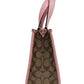 Dempsey 22 Creature Patches Leather Tote Carryall Handbag Purse Pink