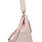 Aren Medium Visetos Powder Pink Leather Hobo Shoulder Crossbody Handbag