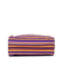 The Tote Bag Traveler Tote Medium Purple Cotton Canvas Handbag Purse