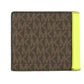 Cooper Brown Neon Signature Leather Graphic Logo Billfold Wallet