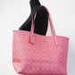 Pink Lemonade Signature Coated Canvas City Tote Shoulder Handbag