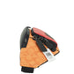 (C9892) Light Orange Multi Blocked Signature Canvas Track Waist Belt Bag