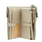 Jet Set Light Sand Multi Striped PVC Large Double Zip Wrist Wallet
