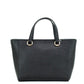 Alice Small Black Crossgrain Leather Satchel Crossbody Handbag