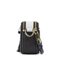 The Snapshot Bag Blue Sea Saffiano Leather Shoulder Handbag Purse