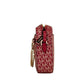 Jet Set Large East West Chili Pale Gold PVC Zip Chain Crossbody Bag