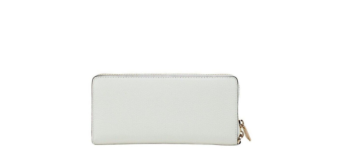 Jet Set Travel Large Optic White Gold Continental Wristlet Wallet