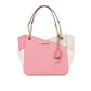 Jet Set Tea Rose Signature X Cross Chain Shoulder Tote Bag Handbag