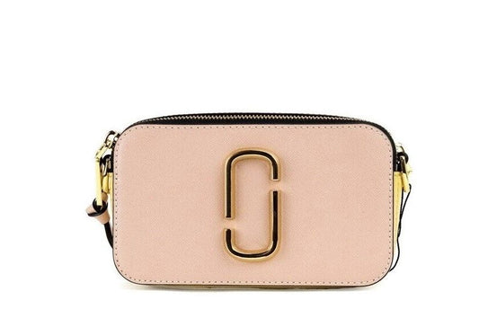 The Snapshot Bag Colorblock Rose Saffiano Leather Handbag Purse