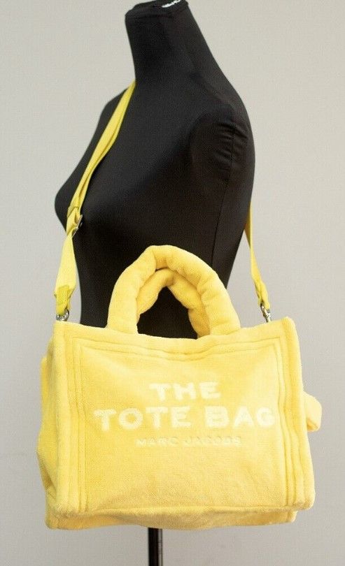 The Terry Tote Yellow Medium Soft Terry Crossbody Handbag Purse